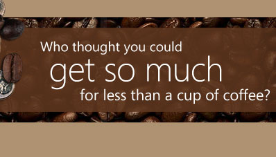 Who thought you could get so much for less than a cup of coffee?